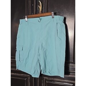 Columbia PFG  Fishing Shorts, Size  Medium,  Teal, 8" Inseam